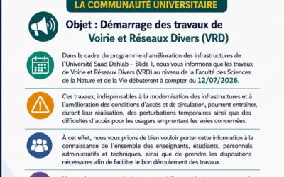Démarrage des Travaux de Voirie et Réseaux Divers (VRD)